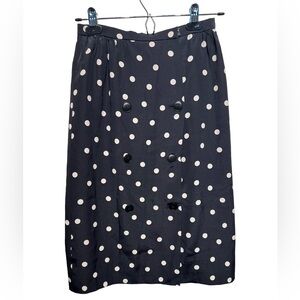 Union Made Polkadot Skirt 99% sure it’s silk